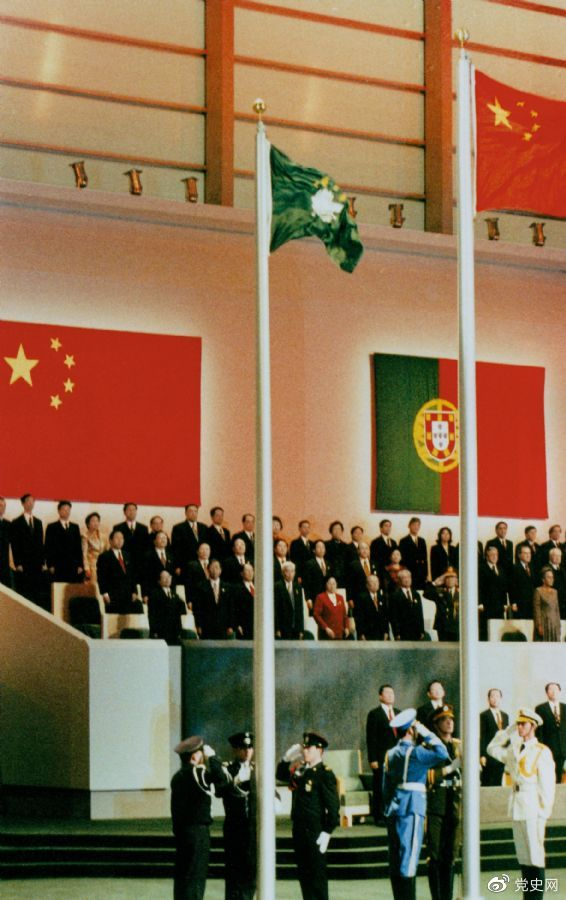 1999年12月20日，中國政府恢複行使對澳門的主權。